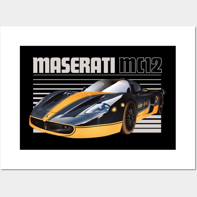 MASERATI MC12 Wall Art by KUSTOM SHOP